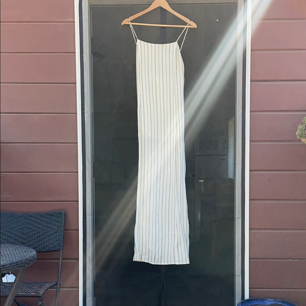Source Unknown‎ Elegant Maxi Dress in Cream and Black